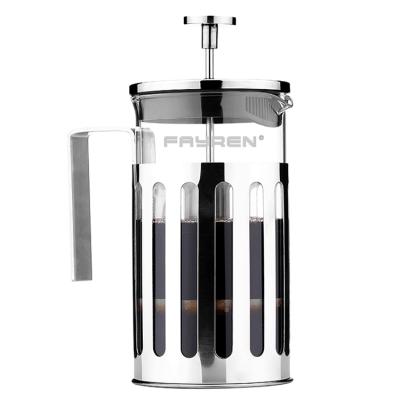 China WITH LID China Supplier Press Coffee Maker French Espresso Maker With Thermal Shock Resistant Glass Carafe for sale