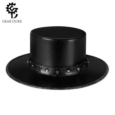 China Character Halloween COSPLAY Party Props Steampunk Top Hat For Women Steampunk Hat With Ghost Head Gentleman Retro Industrial Hat for sale