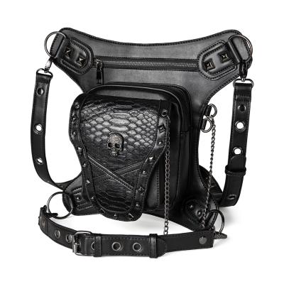 China Motorcycle & Biker Fashions Wholesale Spot Fanny Pack Skull Punk Trend Cycling Women Cross - Body Shoulder Waist Cross - Body Bags for sale