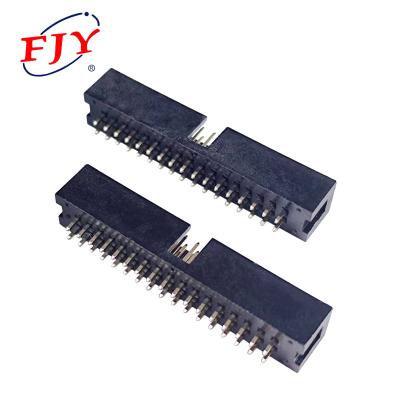 China Straight Type Double Row Connector 2x10 Pin 2x10 Power Launch Box 2.54 Header Connector Pin for sale