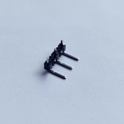 China Plastic Pitch Header 2.54 Pin Right Angle Blank Second And Fourth Pin 1to 40 Pin Connector for sale