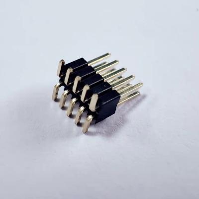 China PA6T UL94V-0 Pin Header 1.27mm Pitch Row SMT Type Double - 2 To 100 Pin Gold Plated for sale