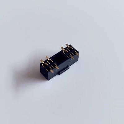 China PA46 Header Connectors 2.0 Pitch SMT Female Type 2x6 Pins Board To Board Connectors for sale