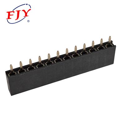 China 2.54 Pitch Plastic Female Socket Header Connector Straight Type 1x12 Pin Connectors for sale