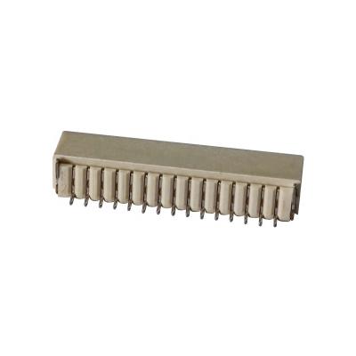 China LCP Right Angle Wafer Pitch 1.0mm SMT Connector (UL94V-0) No Buckle Beige for sale