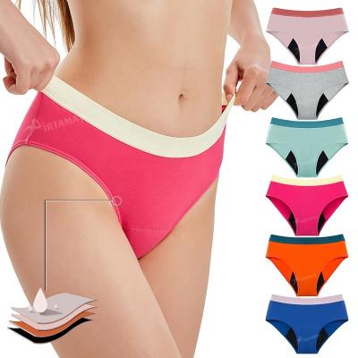 China Antibacterial Teen Girls Leak Proof Underwear Teenagers Panties Menstrual Cotton Women Soft Panties For Teens Briefs for sale