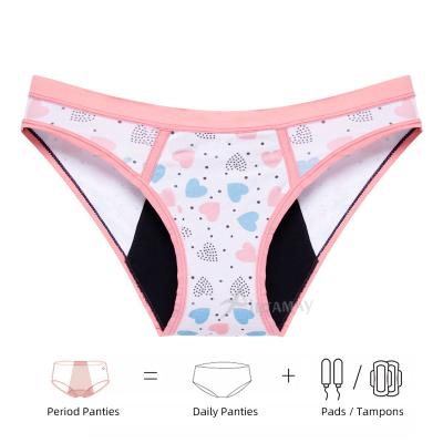 China Antibacterial Teens 4 Diapers Leak Proof Briefs Women Teens Girls Physiological Panties4 Diapers Leak Proof Period Panties for sale