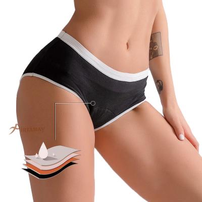 China Antibacterial High Quality Cotton Menstrual Period Physiological Panties Leak Proof Women Panties Underwear for sale