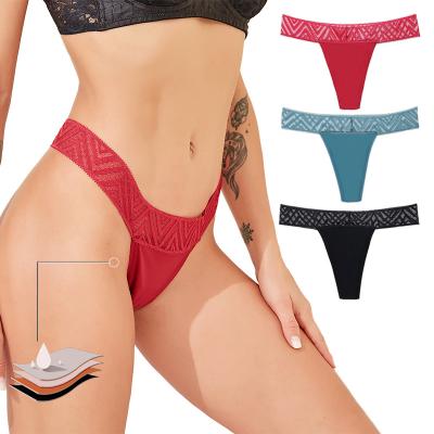 China Antibacterial Sexy Sanitary Leakproof Period Panties Thong Women Female Physiological Menstrual Underwear for sale