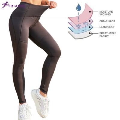 China Women Period Workout Gaiters Rules Fitness Sports Yoga Pants QUICK DRY Comfy Pants With Pockets for sale