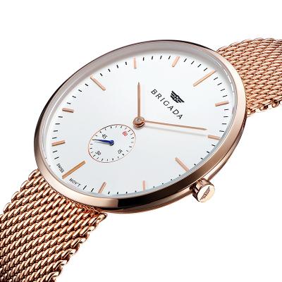 China Hot Sale Fashion Chronograph Minimalist Quartz Watch For Couples Stainless Steel Watch Wrist Online for sale