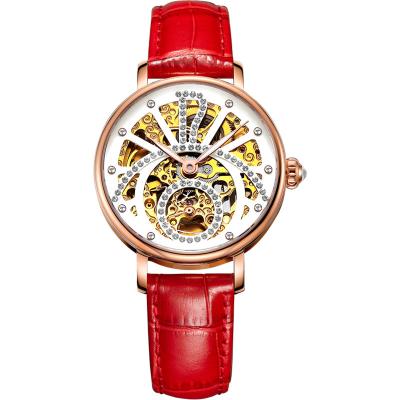 China 2020 Water Resistant Skeleton Dial Guangdong Mechanism Automatic Steel Mechanical Watch For Women for sale