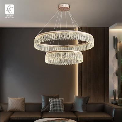 China New Design Ring Living Room Hotel Indoor Modern Kitchen Nordic Luxury Modern Chandelier Lighting for sale