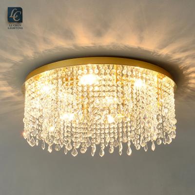 China Modern Outdoor Mounted Home Villa LED Crystal Ceiling Light Indoor Hotel Corridor Decoration New Product for sale