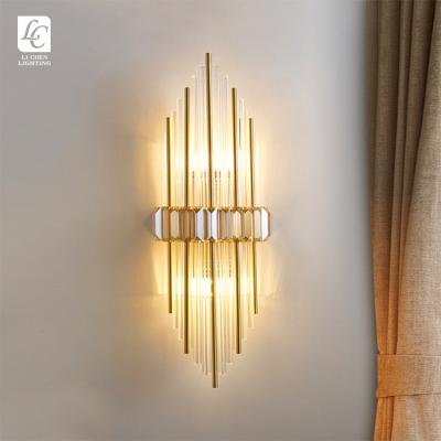 China New Product Modern Luxury Indoor Outdoor Hotel Bedroom Living Room Glass Led Wall Lamp for sale