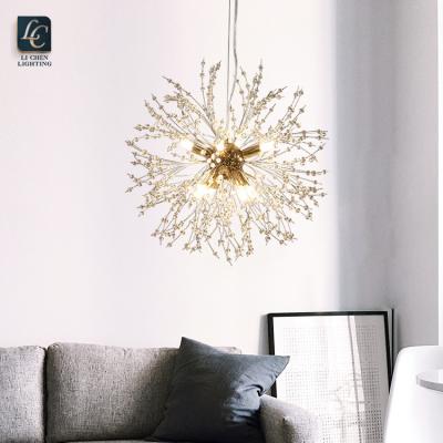 China Modern Design Luxury Led Decoration Pendant Light Living Room Indoor Bedroom Crystal Chnandelier for sale