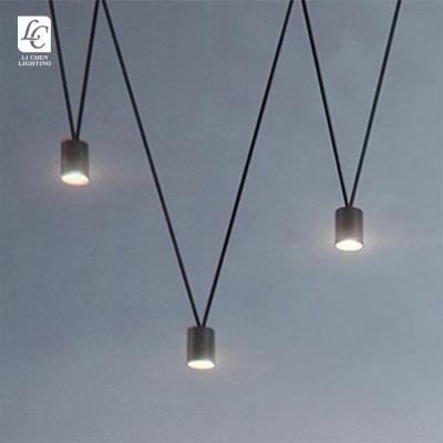 China Modern Style Decoration Living Room Bedroom Office Black Metal LED Indoor Pendant Light for sale