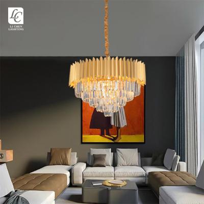 China Modern Home Decor Hanging Lighting Bedroom Crystal Black Luxury Hotel Chandelier for sale