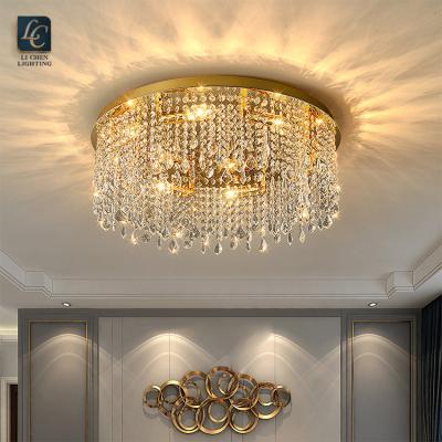 China Living Room Indoor Bedroom LED Modern Design Hotel Decoration Outdoor Crystal Ceiling Light for sale