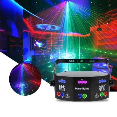 China 15 eye new hot selling Dj beam disco laser lighting Voice control RGB stage light for resell party LED lights for club wedding for sale