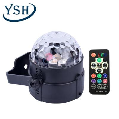 China YSH Battery Mini Magic Ball LED Christmas Lights Sound Activated Flashlight DJ Stage Lamp for Decorations Party Lights for sale