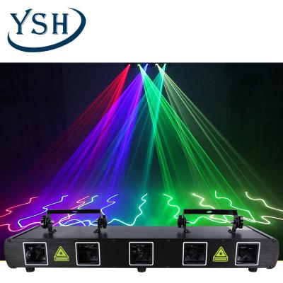 China YSH 5 lens laser stage lights disco ball DJ disco KTV bar party LED light decoration projector for sale