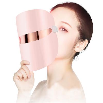 China Home Use Anti Aging Red Light Mask Infrared 3 Colors Face Mask Beauty Radio Wholesale Blood Vessel Removal Anti Aging Led Facial Masks for sale