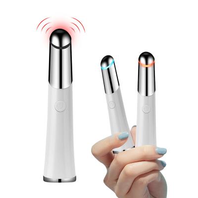 China Wrinkle Remover Mini Beauty Vibrator Eye Massager Professional Portable Wireless Magic Wand Electronic Eye Massager Pen for sale