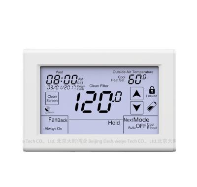 China Modern Customizable Plastic FCU HVAC Thermostat Wifi Floor Heating Thermostat Smart Enclosure for sale