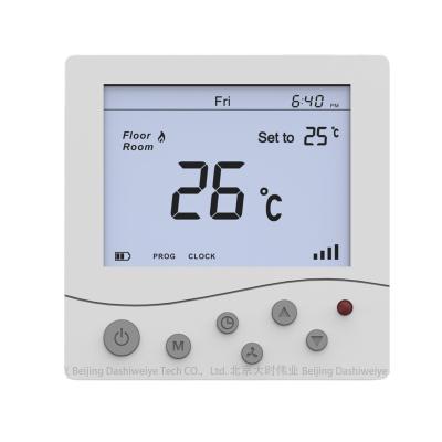 China Wifi Box Indoor Programmable Thermostat Temperature Sensor ABS+PC+Glass IAQ Smart Temperature Controller for Greenhouse and Home for sale