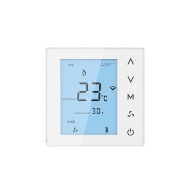 China ABS + Plastic High Accuracy Glass Touch Instrument Housing Indoor Temperature Sensor Box Touch Thermostat Box for sale