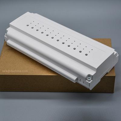 China Ready to sell multi zone slave plastic enclosure 12 loop floor heating control box, wire center box, plastic multi zone wire center housing for sale