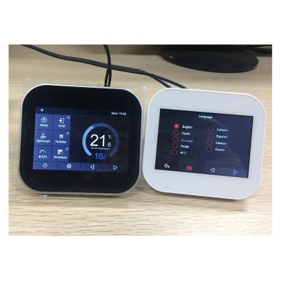 China Color Screen Smart Wifi Room Thermostat for Android and IOS 96*86*31.5mm for sale