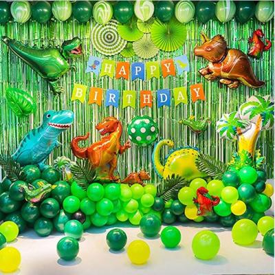 China New Year Jurassic Dinosaur Theme Birthday Decoration Latex Balloons Foil Balloon Movie Balloon Party Supplies for sale