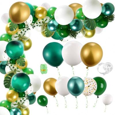 China Wild Jungle Safari Party Balloons New Year Green Balloon Set Baby Shower Happy Birthday Party Decor Kids Balloon One for sale