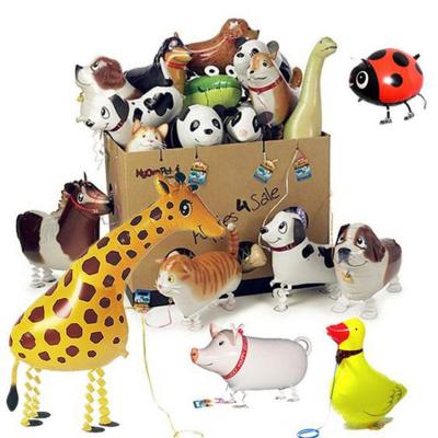 China 2021 New Year New Product Kid Toys Birthday Party Decoration Supplies Animal Walking Globos Foil Party Balloons for sale