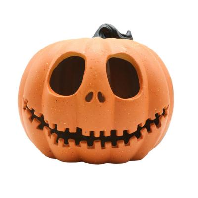 China New Year Halloween Led Light Lamp Creative Lantern Home Props Pumpkin Bar Horror Animated Led Pumpkin Toy Projection Lamp Art X0447 for sale