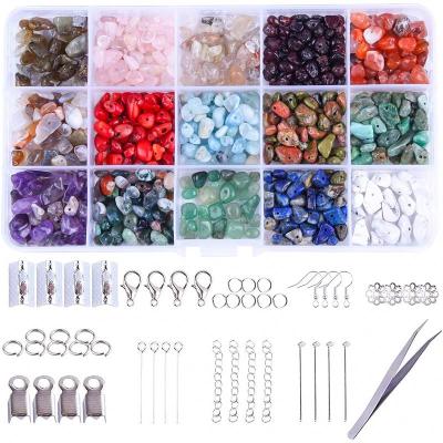 China Wholesale New Year Shape Mixed Beads Set Gemstone Chip Beads For Jewelry Making Diy Crystal Faceted Beads Charm Natural for sale