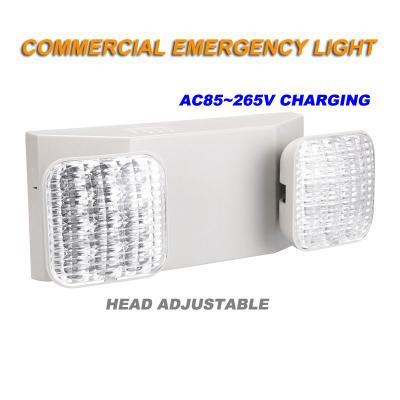 China 3W LED Emergency Light 2 Adjustable Head 180mins 220V Sign Light zu verkaufen