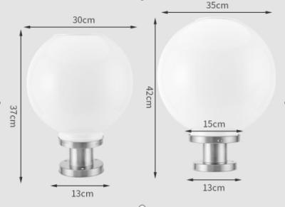 China 35CM Daylight Solar LED Fence Light,Solar LED Fence Light Alu Basse With Solar Panel and Led light inside for sale