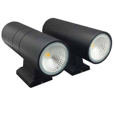 China Modern Style Double Sides COB Led Wall Light 2-Head Cylinder Light for Interior/External Decoration en venta