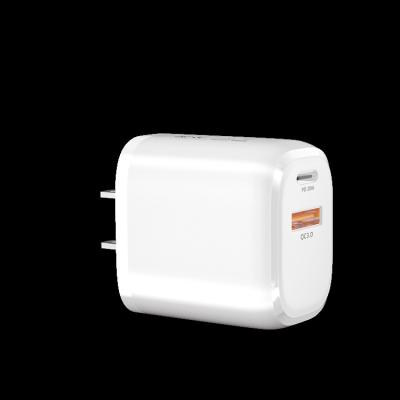 China Mobile Phone PD 20w Mini Wall Charger Mobile Phone Smart Fast Charger Type C US Plug For Apple iPhone for sale