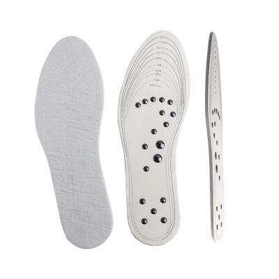 China Soft Comfortable Durable Using PU Foam Felt Insole Memory Magnet Non-Slip Insoles For Foot Massage for sale