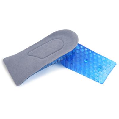 China Height Icrease Insole Lift Shoe Protector Silicone Gel Inserts Heel Shoes Gel Plantillas Increase Insoles for sale