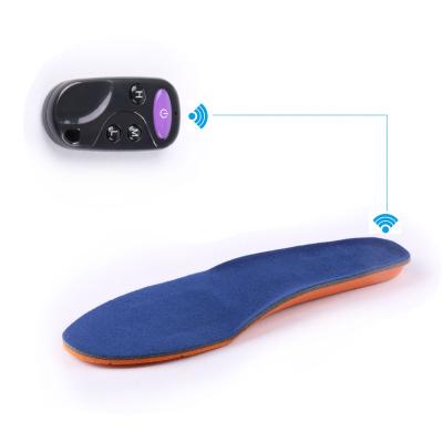 China Rechargable remote control electric thermacell heated intelligent wireless remote control electric rechargeable heated insole for sale