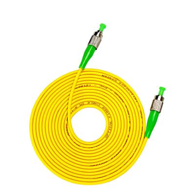 China FTTH FC/APC-FC/APC Single Core Single Mode Fiber Optic Patch Cord Fiber Optic Pigtail for sale