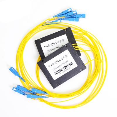 China High Quality FTTH FTTX Optical Splitter Module Mini PLC Plastic Box FTTH 1x4 for sale