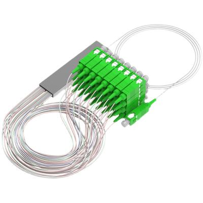 China Mini FTTH Fiber Optic Splitter SC APC 1x32 PLC Splitter Splice for sale