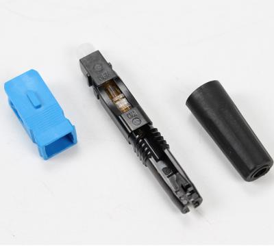 China FTTH FTTB FTTX Network Fiber Optic SC UPC Singlemode Fast Connector Blue For Field Assemble FTTH Fast Connector for sale