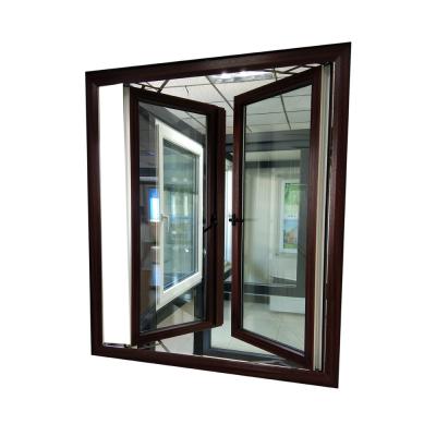 China KDSBuilding Upvc Modern  Casement  Black Color Thermal  Vinyl Windows Window For Sun Room for sale